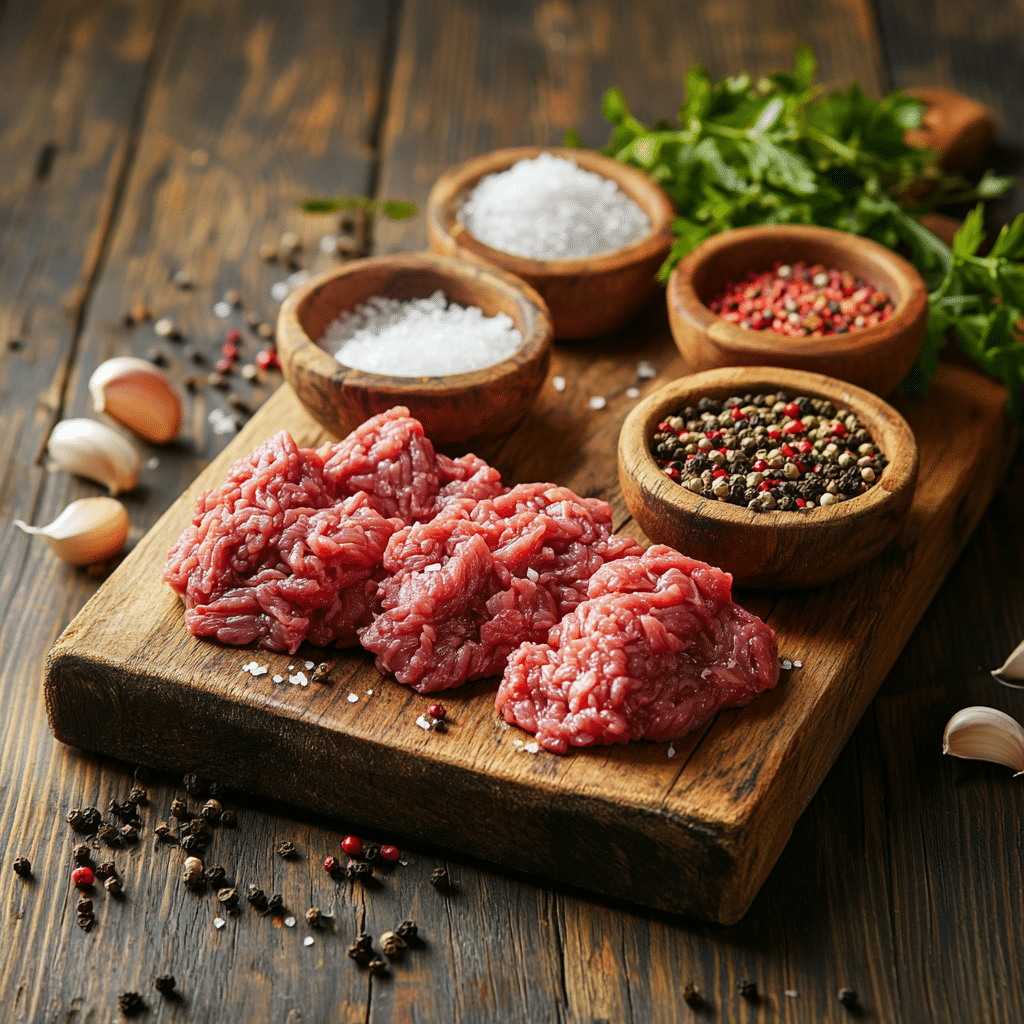 Air Fryer Ground Meat Ingredients