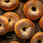Recipe card for cottage cheese bagels