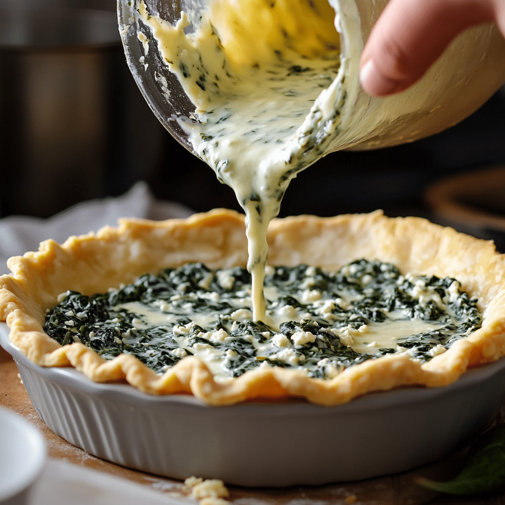 spinach quiche cottage cheese filling