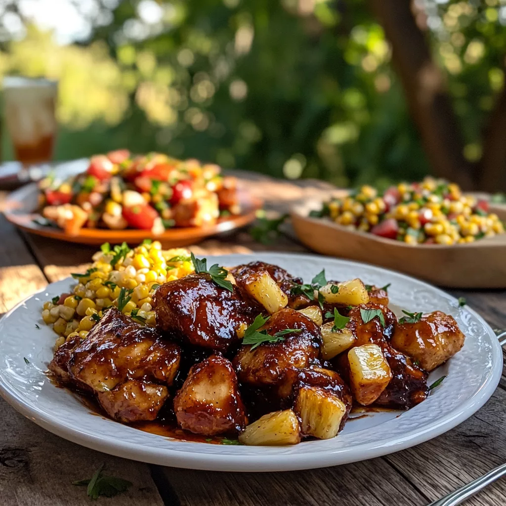 summer slow cooker recipes displayed on a rustic table