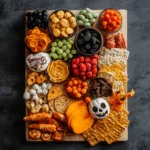Halloween snack board recipe display
