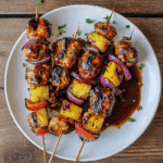 Southern summer recipes chicken skewers with pineapple