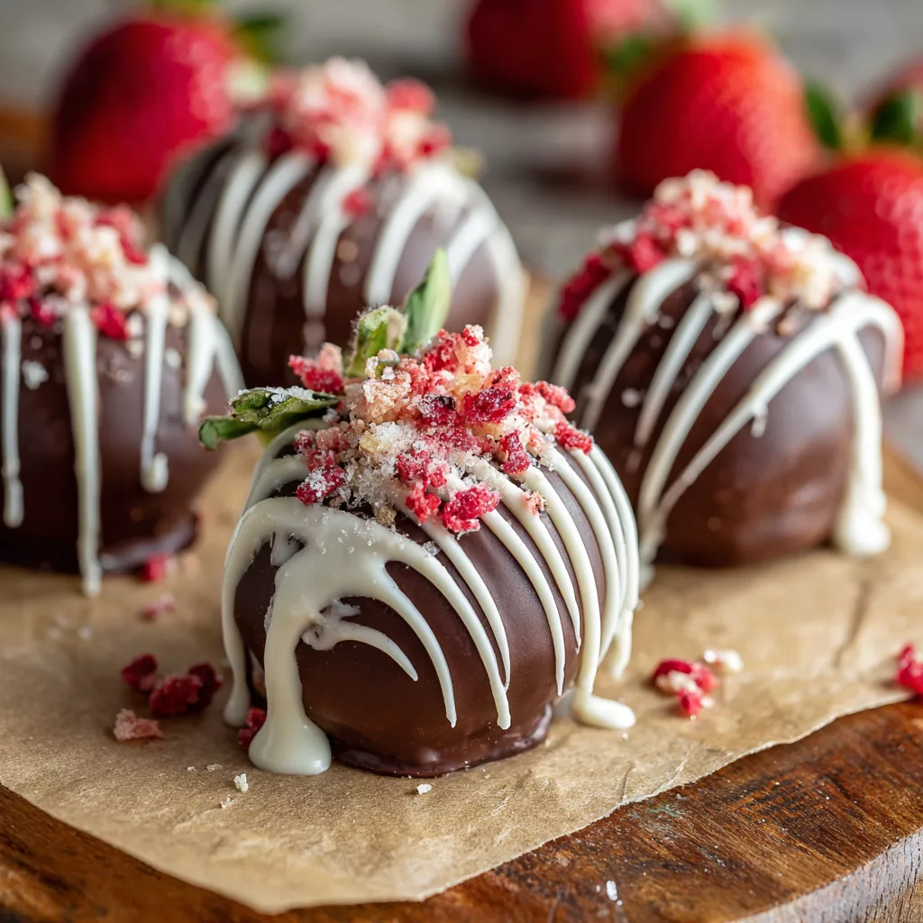 Chocolate-Covered Strawberry Truffles – Easy No-Bake Valentine Dessert