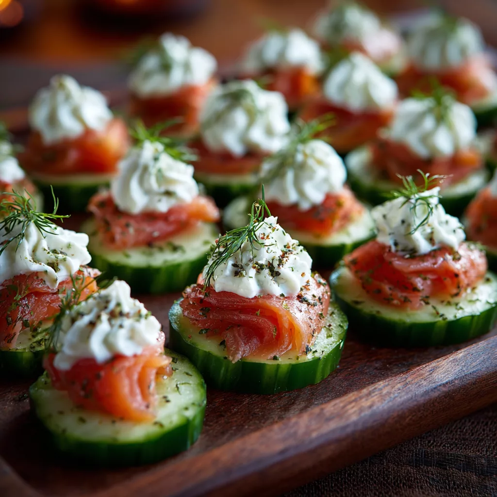 Smoked Salmon Cucumber Bites – Elegant No-Cook Appetizer