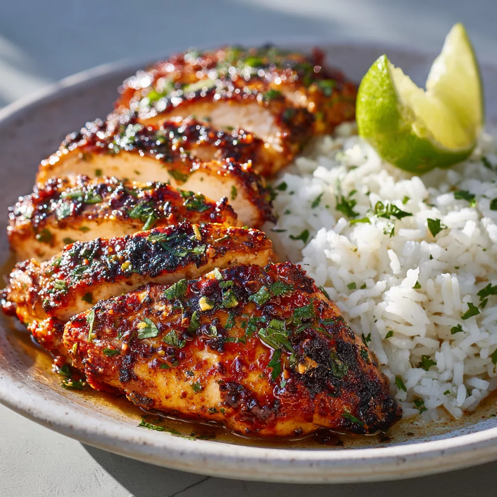 Santa Fe skillet chicken with black beans, corn, and Rotel tomatoes in a creamy, cheesy sauce. A 30-minute Tex-Mex inspired one-pan meal.