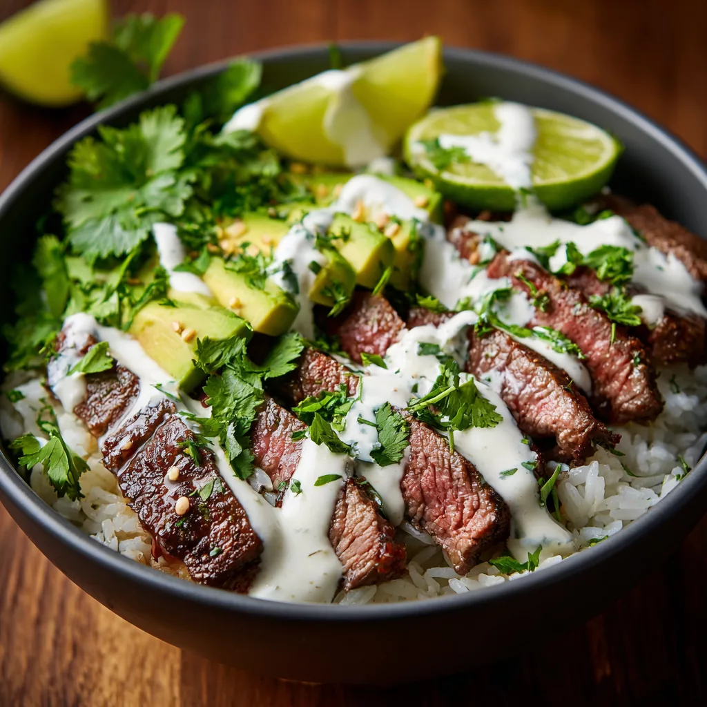 Cilantro Lime Steak and Avocado Bowl – Fresh Easy Weeknight Bowl Recipe