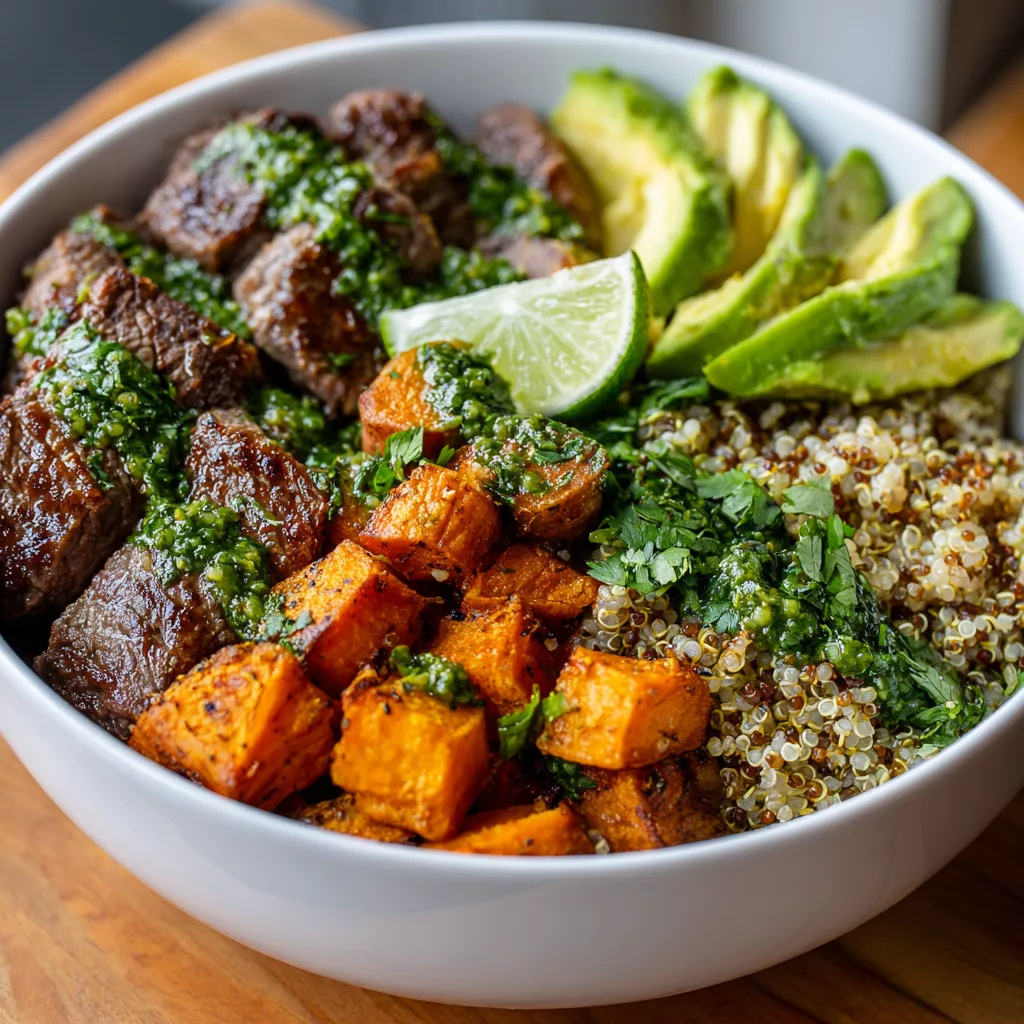 Garlic Cilantro Steak Power Bowls – Protein-Packed Easy Dinner