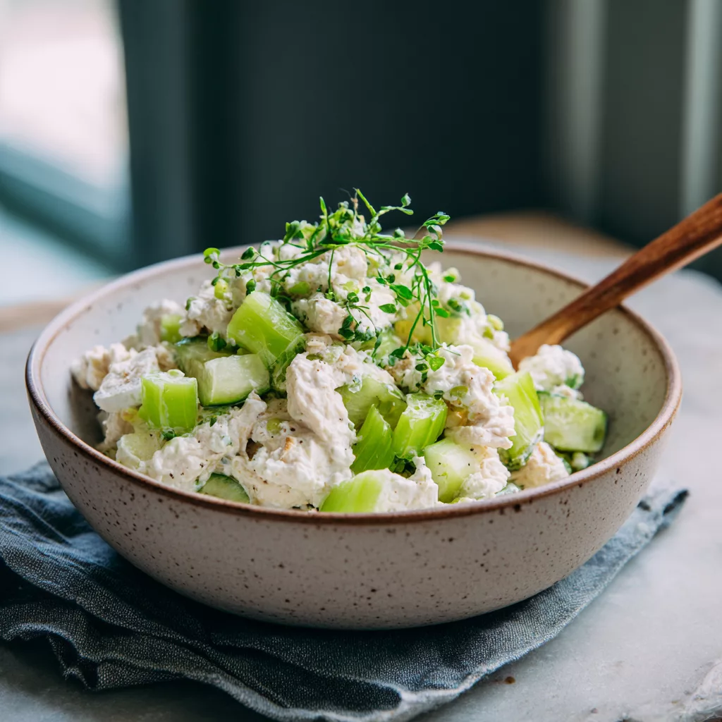 High-Protein Cottage Cheese Chicken Salad – Easy Meal Prep Lunch