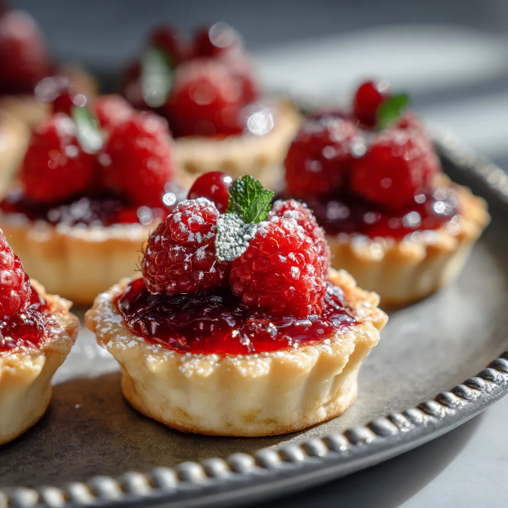 Raspberry White Chocolate Mini Tarts – Easy Elegant Dessert Bites
