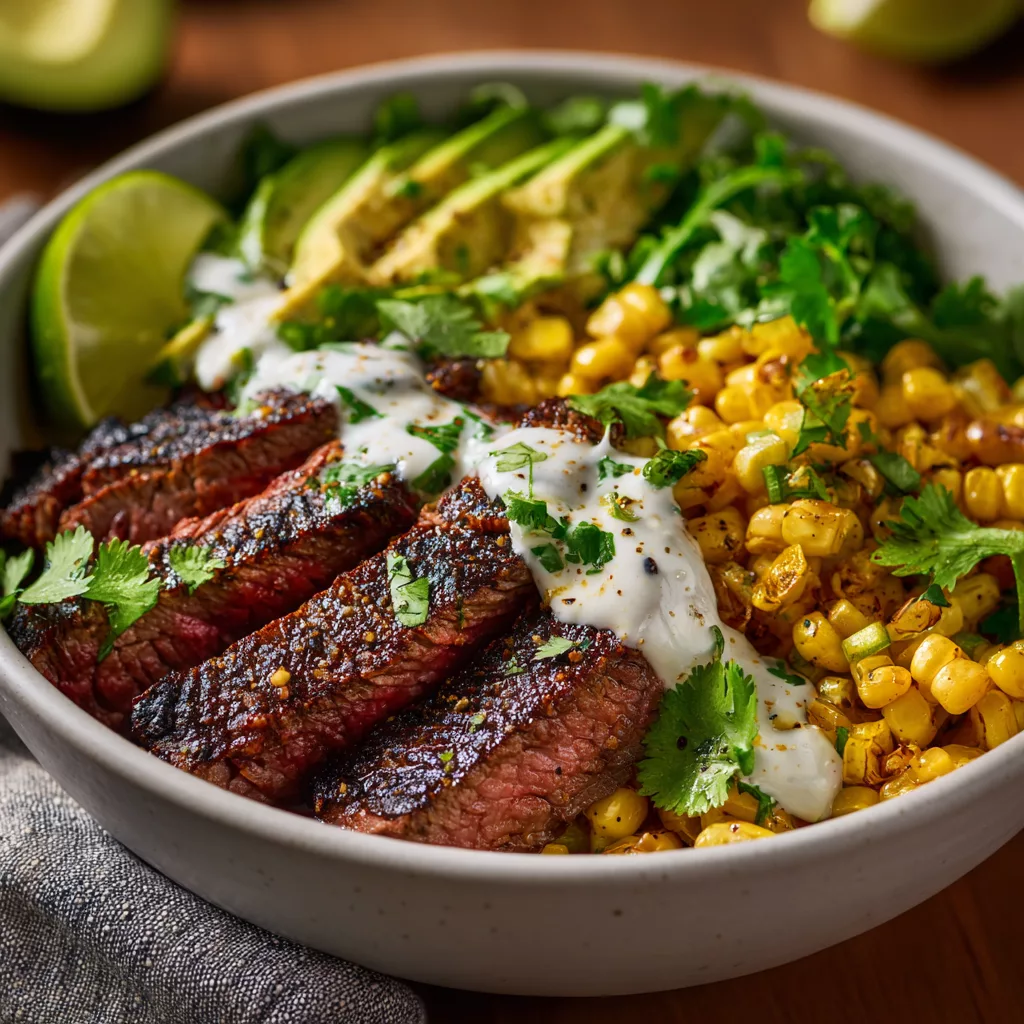 Street-Corn Cilantro Steak Bowls – Fresh Easy Dinner Recipe