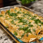 Homemade Chicken Enchiladas with Creamy Cashew Sauce