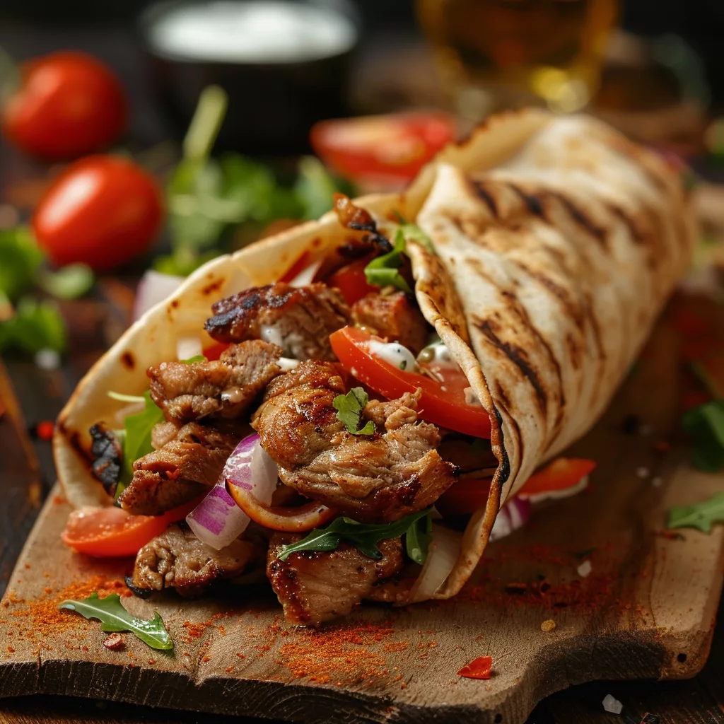 Quick Kebab Wrap Recipe: Tender Turkey with Crunchy Veggies