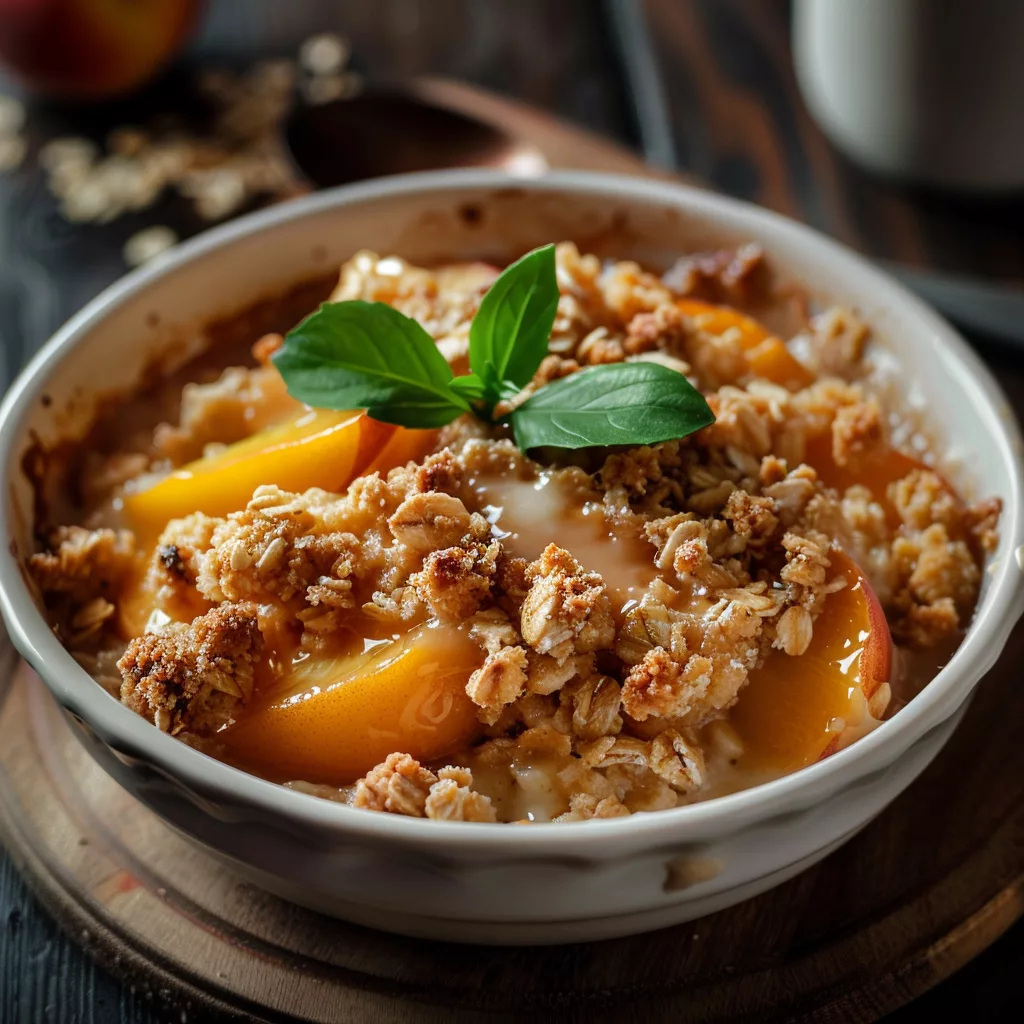 Easy Peach Cobbler with Oats: A Sweet Comfort Classic