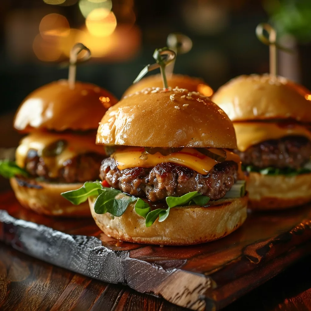 Jumbo Cheeseburger Sliders with Jalapeño Relish Recipe