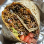 Healthy Burrito with Black Beans and Quinoa