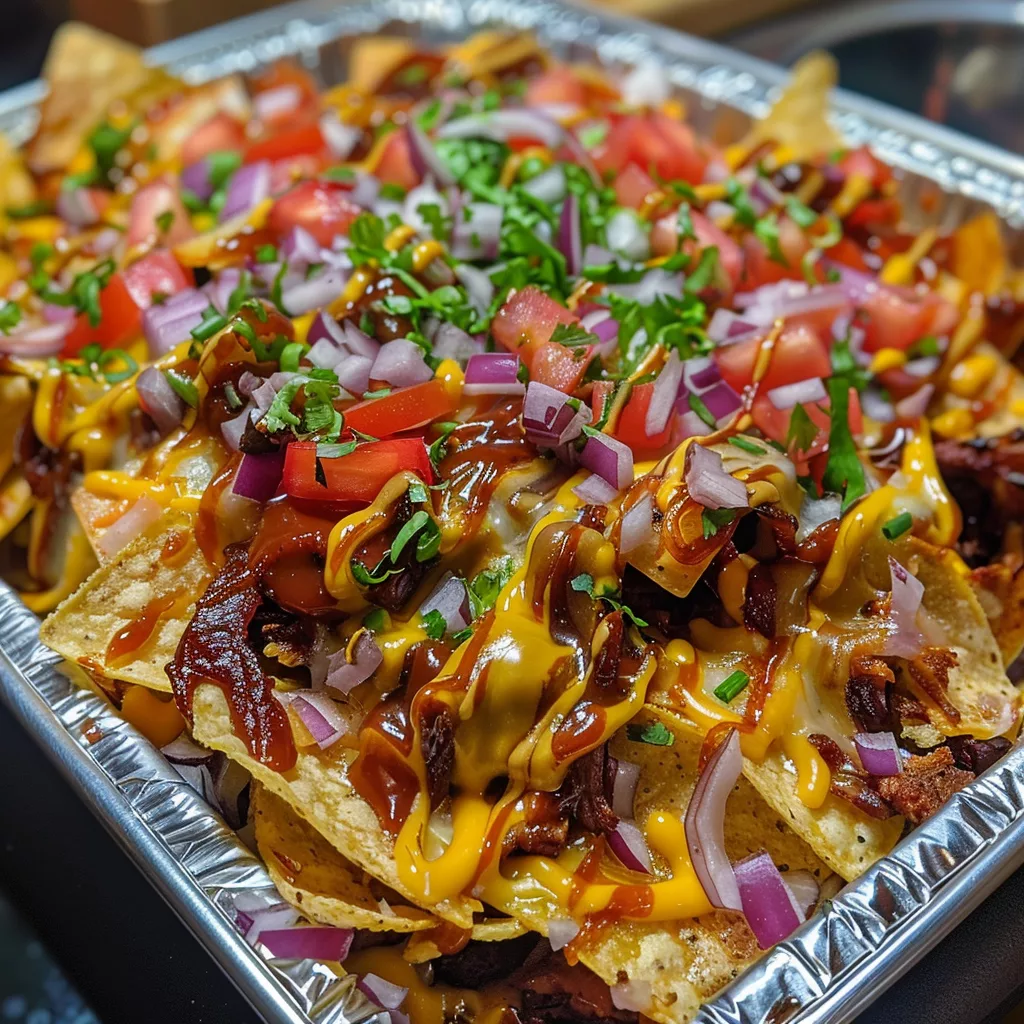 BBQ Nachos with a Smoky Twist