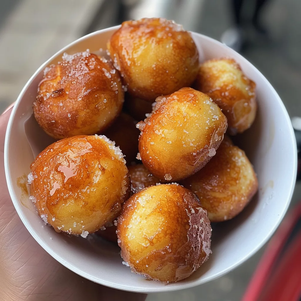 Mini Doughnut Bites with Cinnamon Sugar Coating