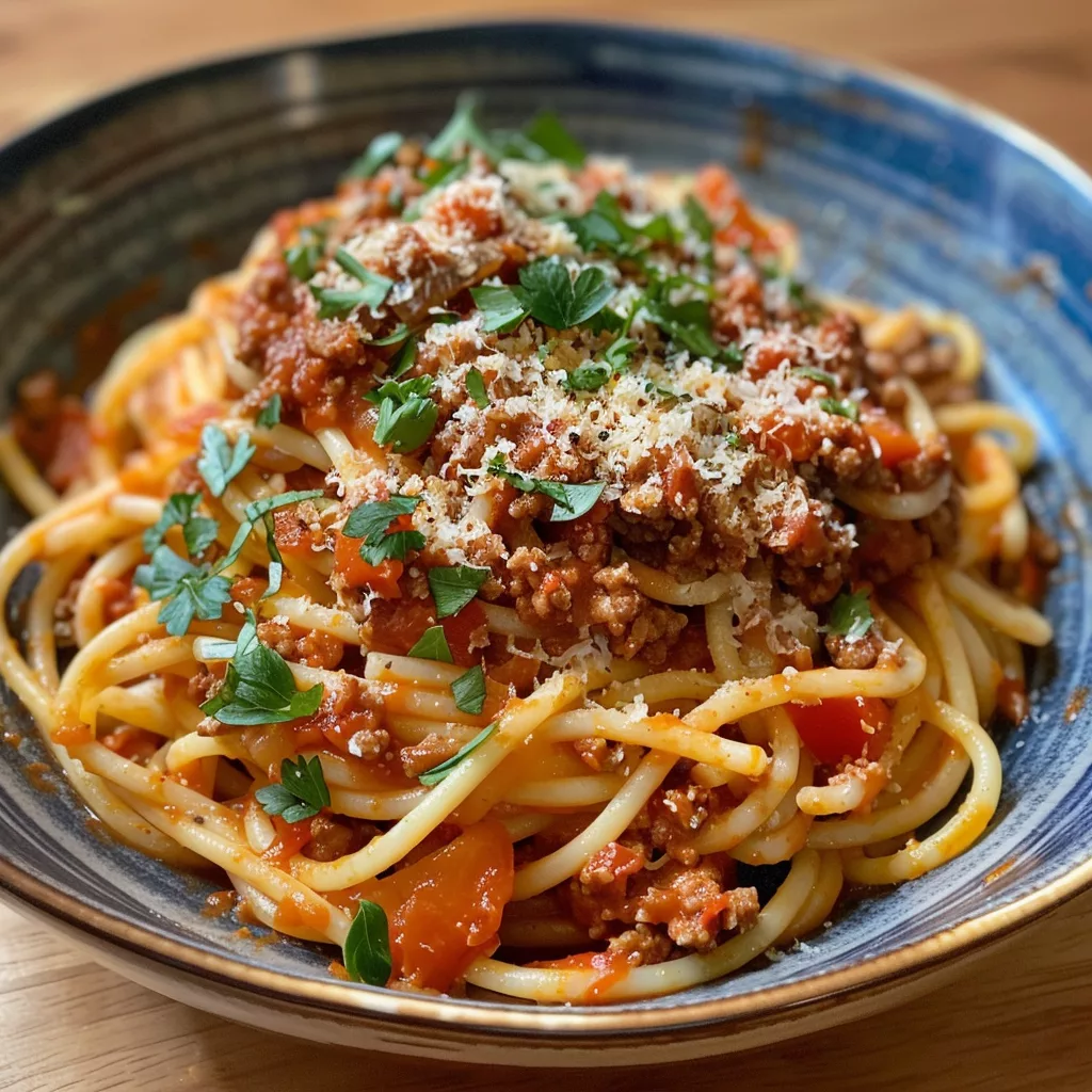 Classic Spaghetti Bolognese: Hearty Italian Meat Sauce