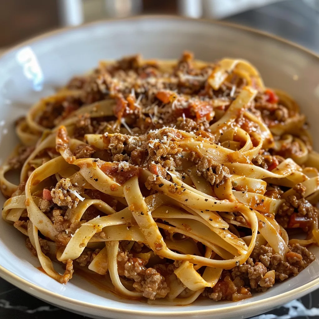 Creamy Bolognese Pasta Without Pork or Alcohol