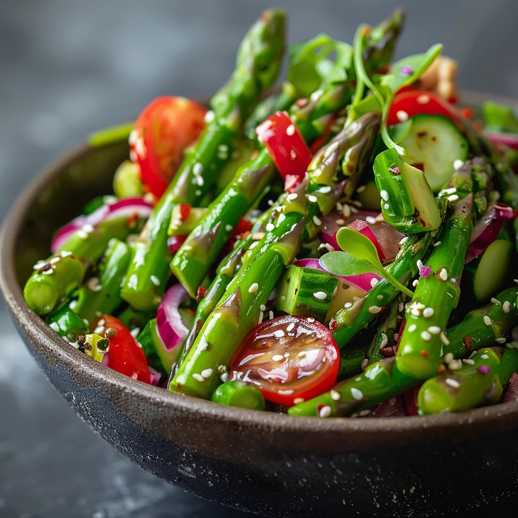 Quick Asparagus Salad with Lemon Vinaigrette