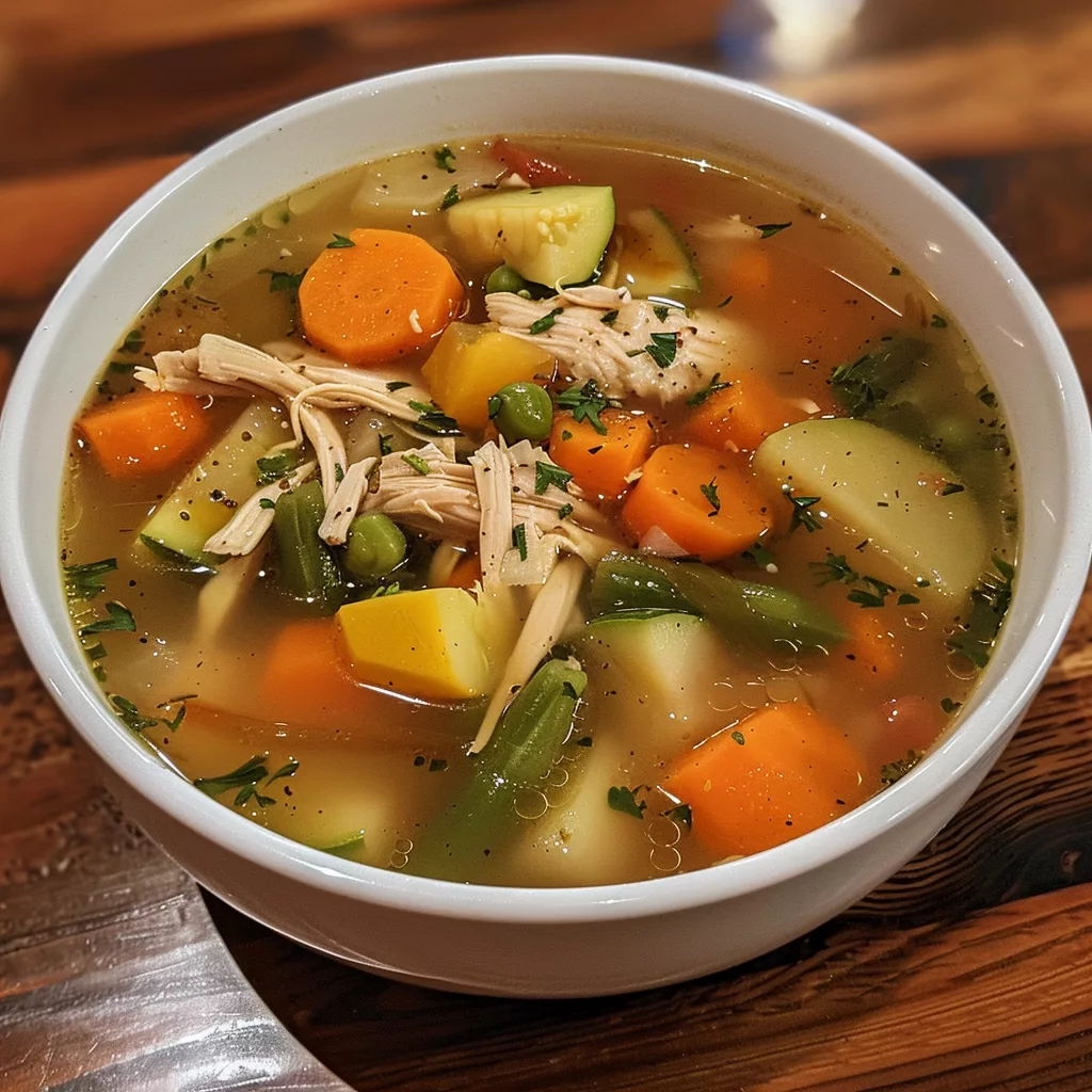 Hearty Chicken Soup with Vegetables Recipe
