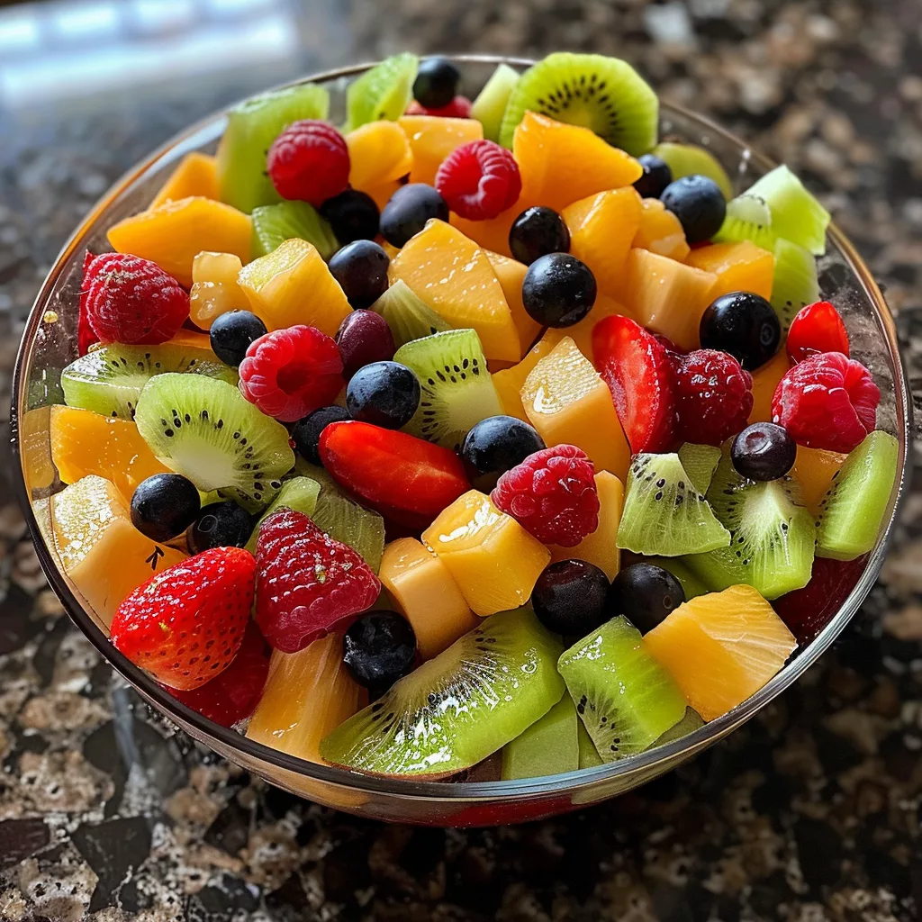 Healthy Fruit Salad with Tropical Flavors