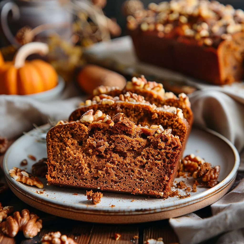 Pumpkin Bread with Nuts | Soft, Moist, and Quick to Make