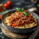 Easy Bolognese Sauce with Vegetarian Twist