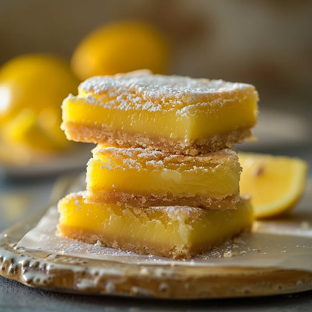 Lemon Bar Squares Recipe | Flaky, Zesty, and Easy