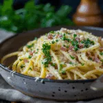 Easy Spaghetti Carbonara Without Pork Bacon or Alcohol