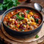 Hearty Minestrone Soup Bowl Recipe