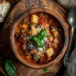 Easy Minestrone Soup Crockpot Recipe