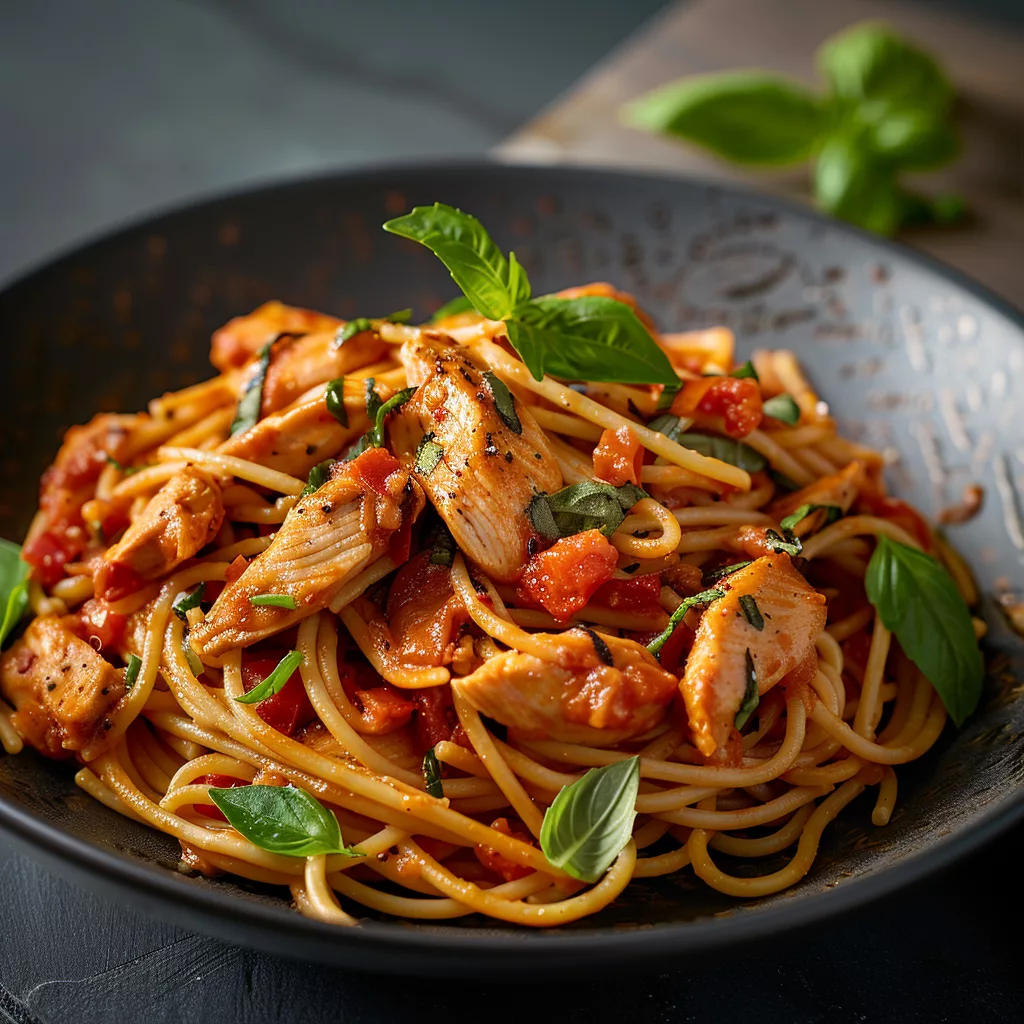 Delicious Spaghetti with Chicken Recipe