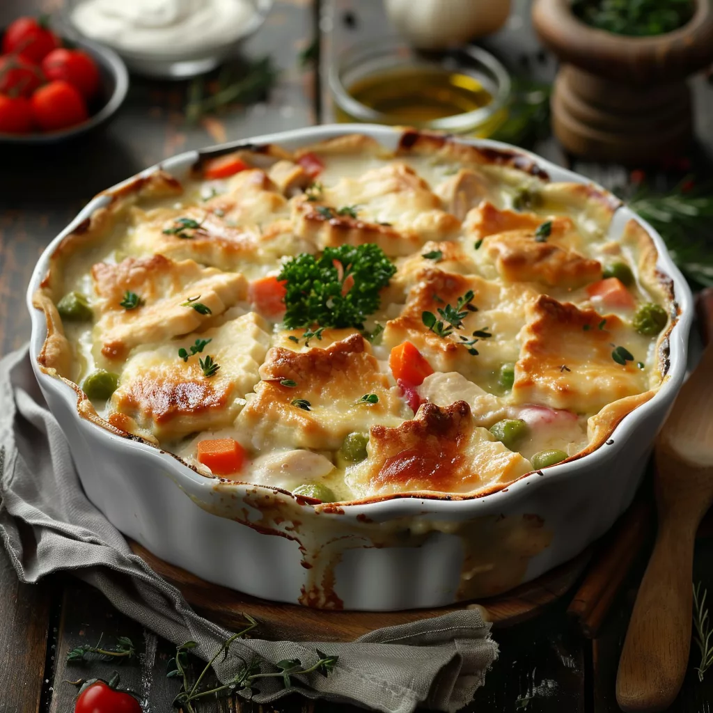 Easy Chicken Pot Pie Casserole Recipe