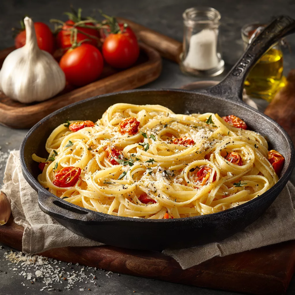 One Pot Garlic Pasta: Easy Weeknight Meal