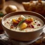 Creamy Potato Soup Bowl: Comfort Food